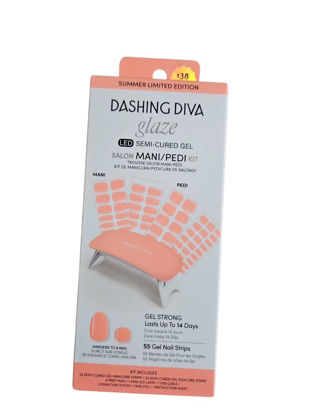 Dashing Diva Glaze LED Gel Mani/Pedi Kit | Summer Limited Edition | NWT
